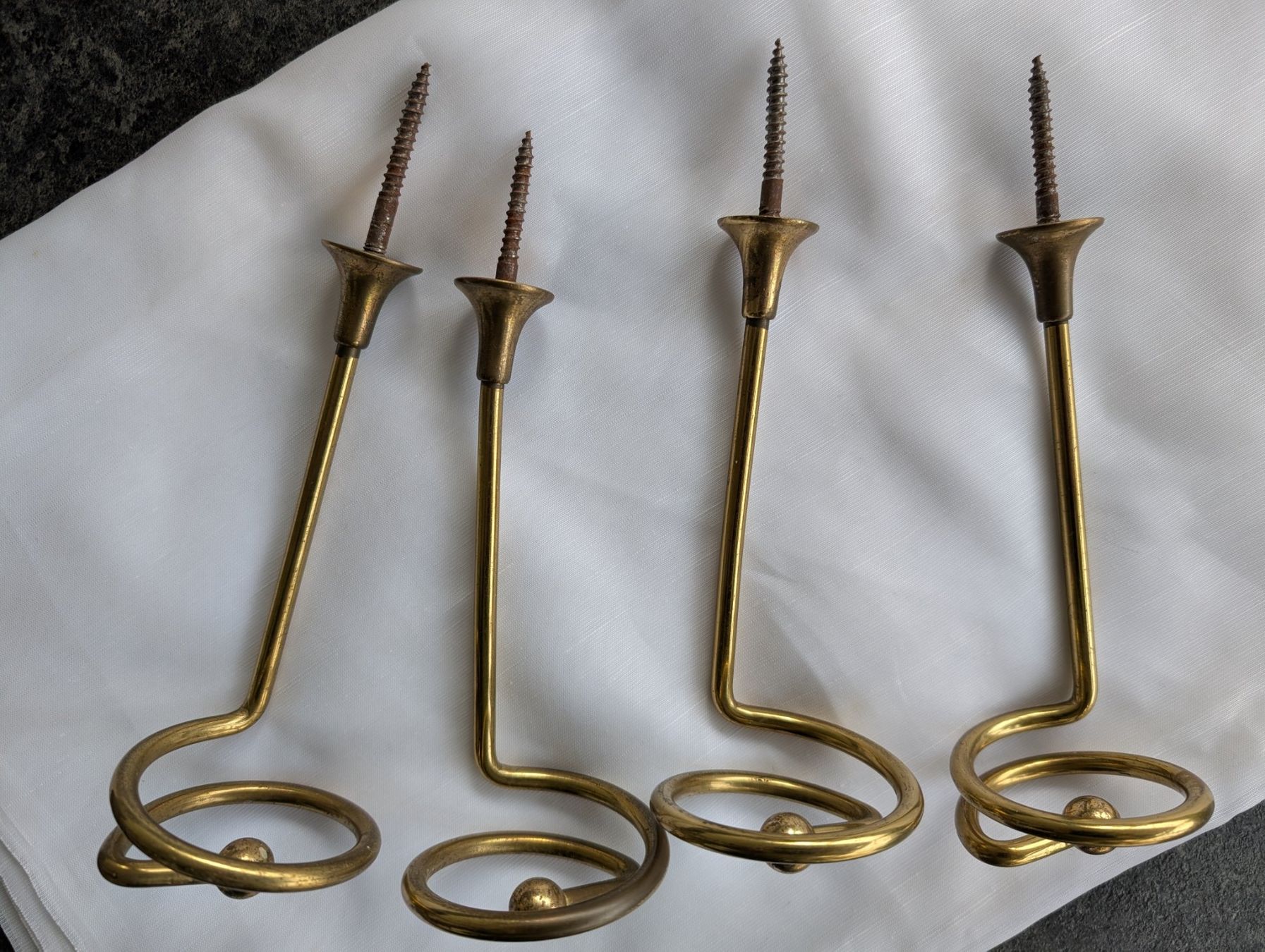 Altro in Decorazioni & Accessori: 4 Raffgardinenhalter Messing, Vintage Style – Usato da Stallikon venduto da jmt_21n 2