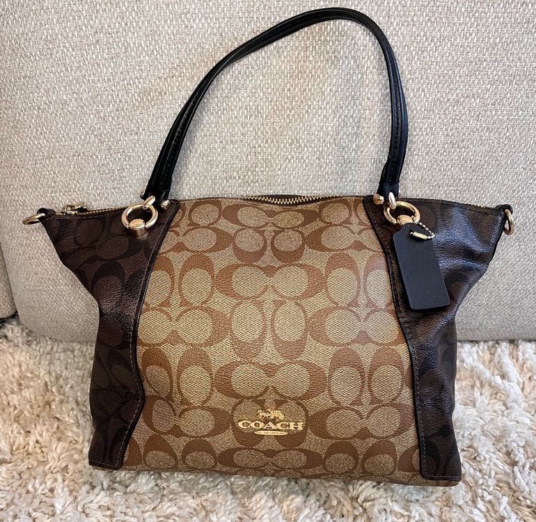 Coach Signature Hand Bag Brown Leather Canvas (Gebraucht) in Lausanne ...