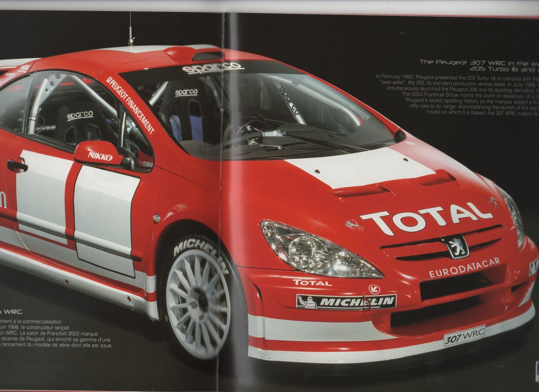 Peugeot Documenti: Prospekt Peugeot 307 WRC – Usato da Corminboeuf venduto da corbay 2