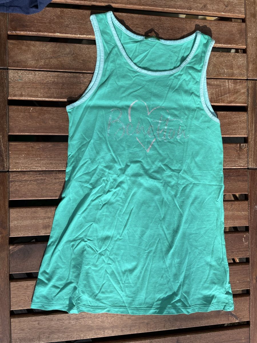Benetton Camicette, T-shirt & Top: Trägershirt grün ca 156 - Benetton – Usato da Bern venduto da brup
