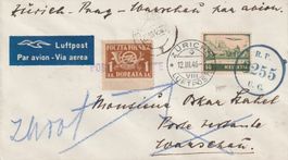 RF 46.10a, ZURICH-PRAG-WARSCHAU, AUSTAXIERT, Fr 140.--