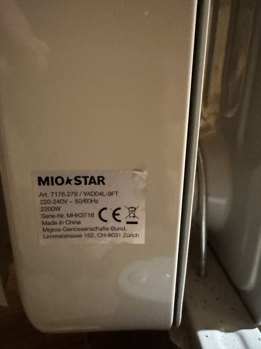 Mio Star Heizgeräte: Radiator elektrisch – Gebraucht aus Egg Flawil von klibi1977 2