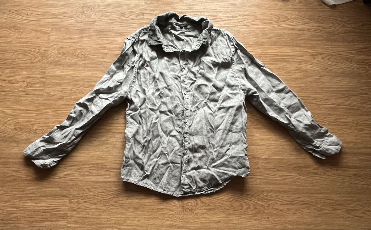 Camicette: Hübsche Bluse aus Leinen / grau / Bijou les Boutiques / Gr S – Nuovo (secondo la descrizione) da Biel/Bienne venduto da LadyDita