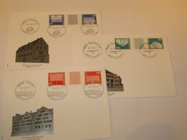 KZS FDC: S69, S71,S72 Baudenkmäler, 18.06.1970