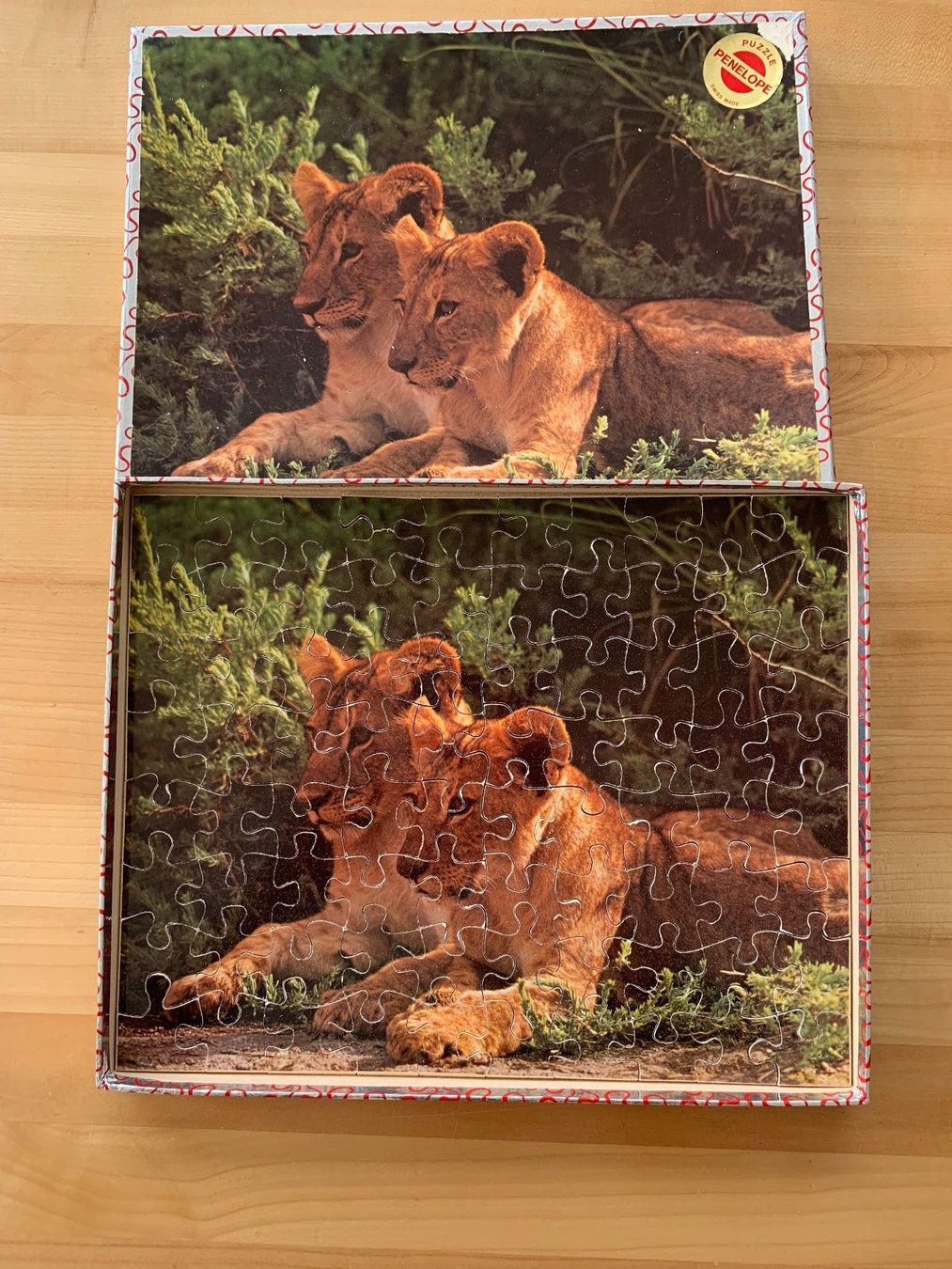 Penelope Puzzle: Puzzle holz Löwenbaby – Usato da Zürich venduto da mirjamgg
