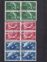 SBK 294 - 296 im 4er-Block schöne Stempel