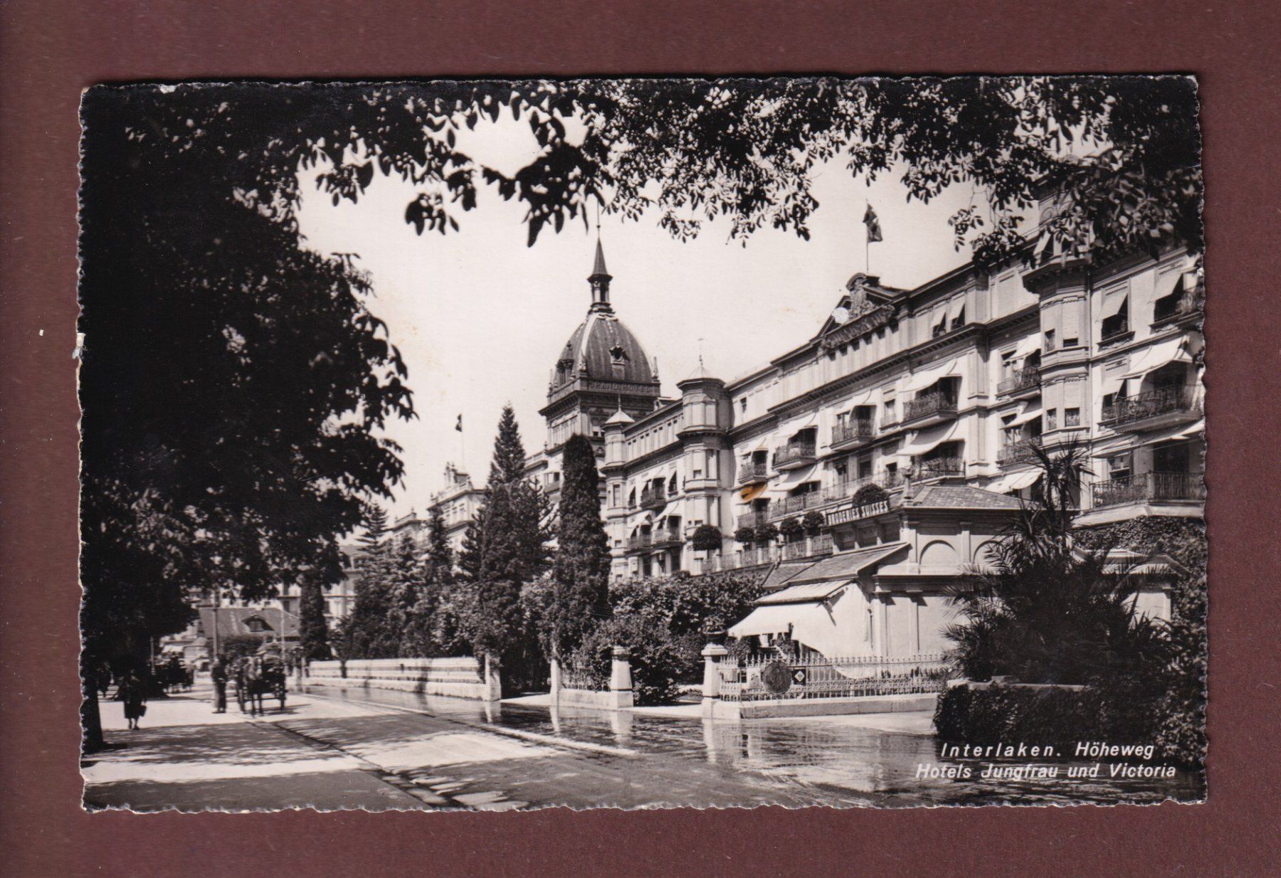 Cartoline postali: INTERLAKEN - Höheweg - Hotels – Usato da Pully venduto da nicecards-shop