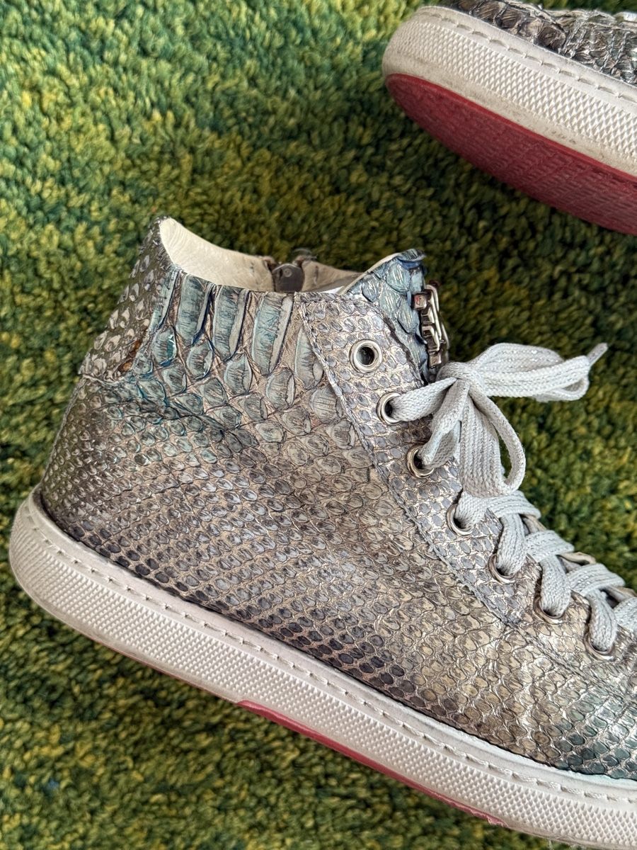 Herrenschuhe: KARDINALE high top Sneakers 36-37 Silver Python Skin NP490Fr – Gebraucht aus Zürich von Allwelcome 4