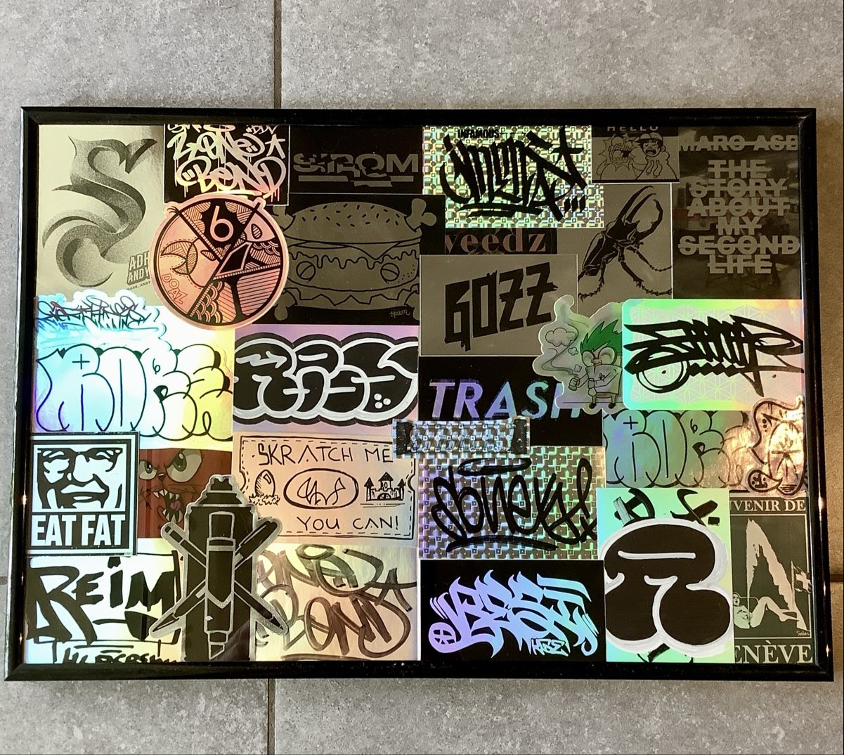 Foto & Immagini: Sticker Collage Graffiti schwarz-weiss Bild by Graffslaps.ch – Nuovo (secondo la descrizione) da zürich venduto da NickLos_26 5