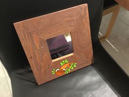 Holzspiegel mit Gecko 🦎 Deko Kinderzimmer Spiegel