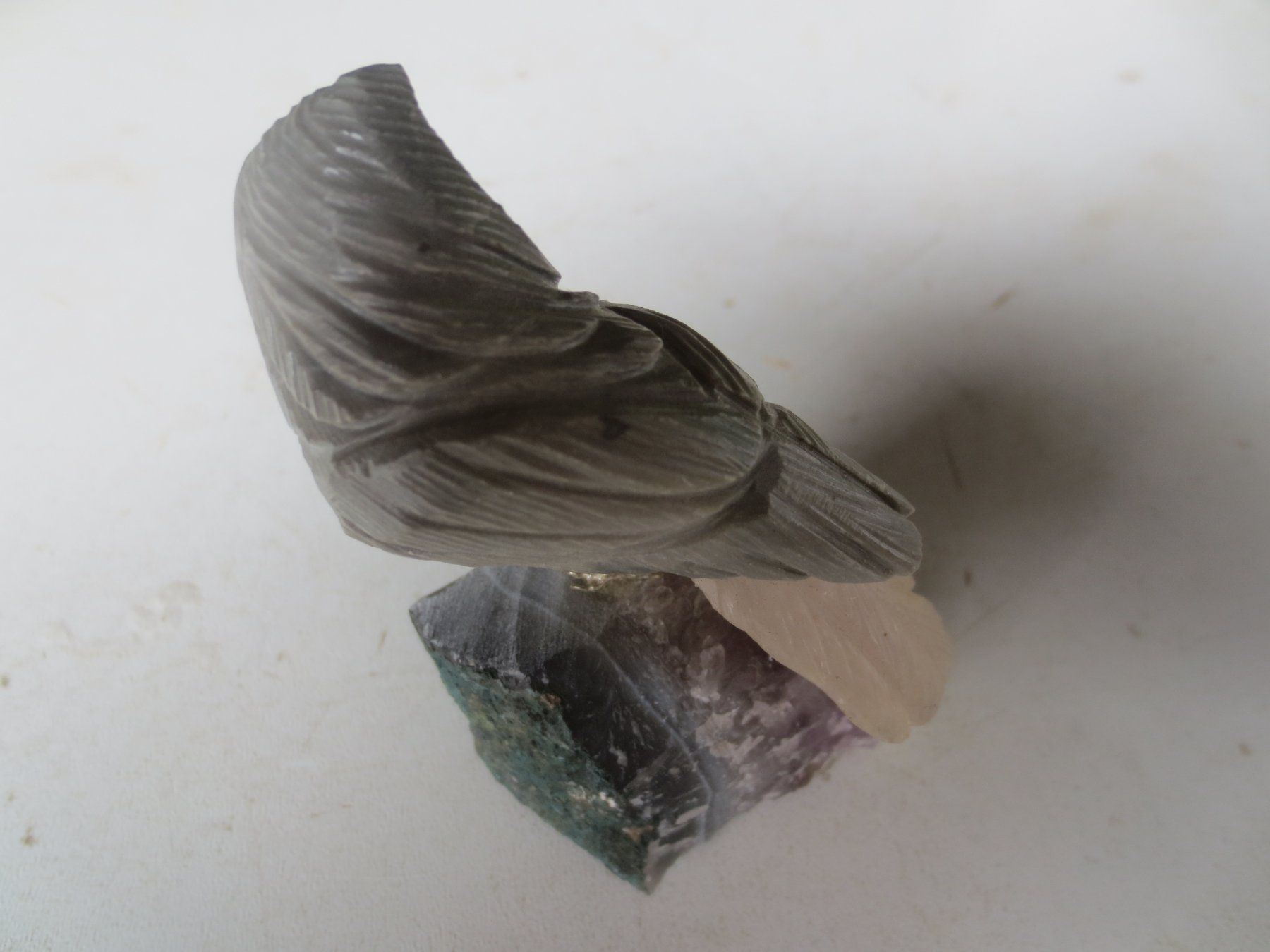 Mineralien & Heilsteine: Amethyst Eule 2 – Gebraucht aus Weier im Emmental von waefler03 1