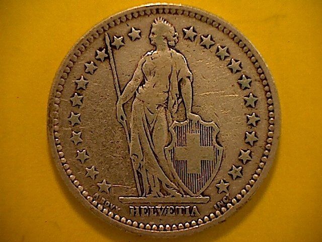 Alle Münzen: 2 Fr. 1910 – Gebraucht aus Buchs AG von Ged8 1