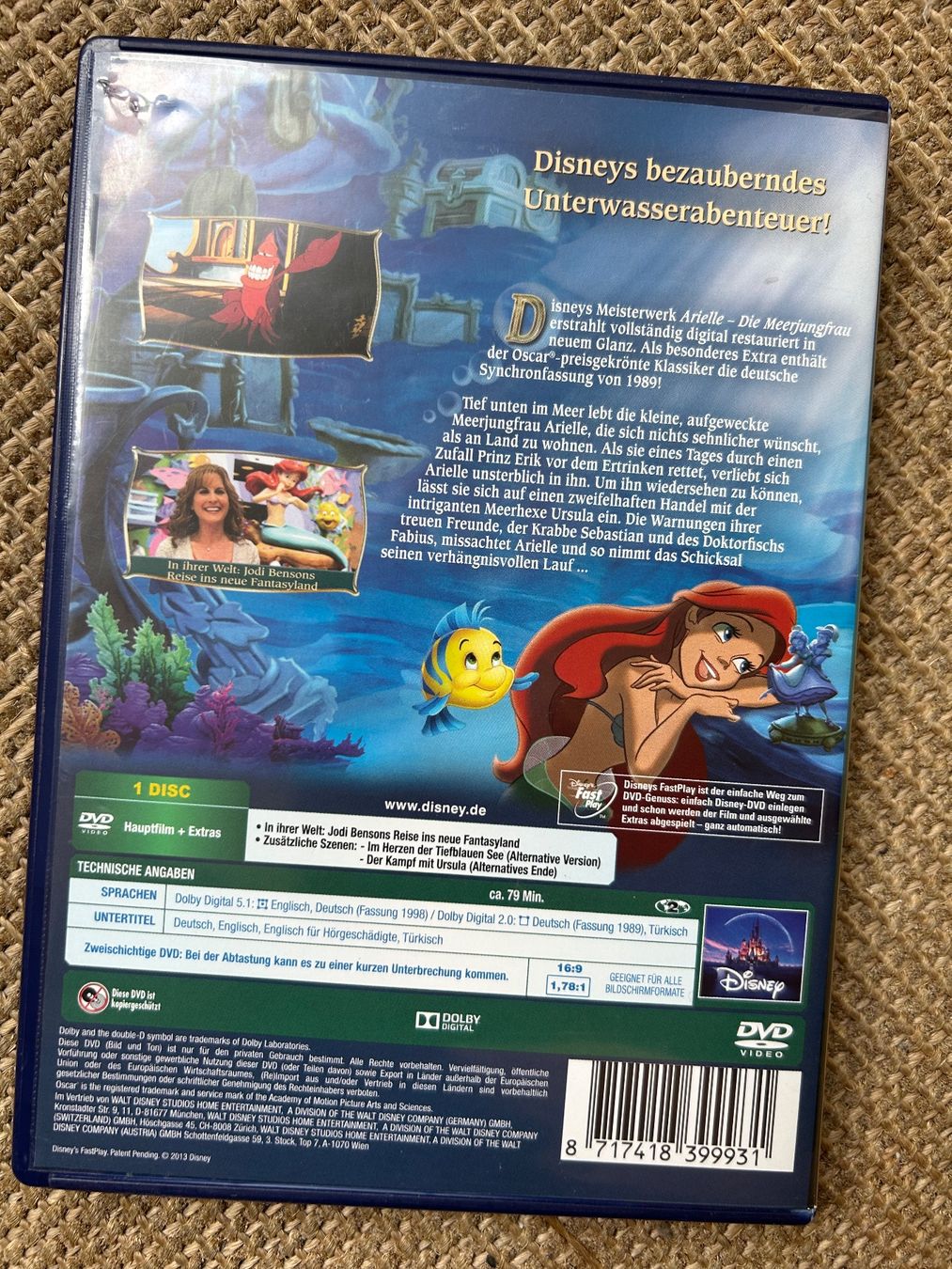 Tutti i DVDs: Disney DVD Sammlung: Dschungelbuch, Rapunzel, Arielle... – Usato da Zürich venduto da Kascha.B. 2