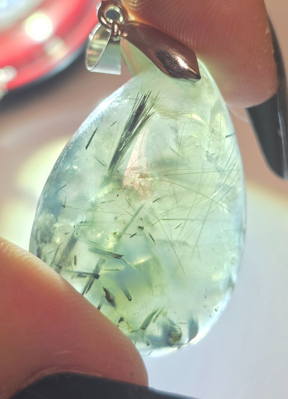 Minerali & Pietre curative: Prehnit Anhänger B – Nuovo e nell'imballaggio originale da Matzingen venduto da Shay_Crystalz 2