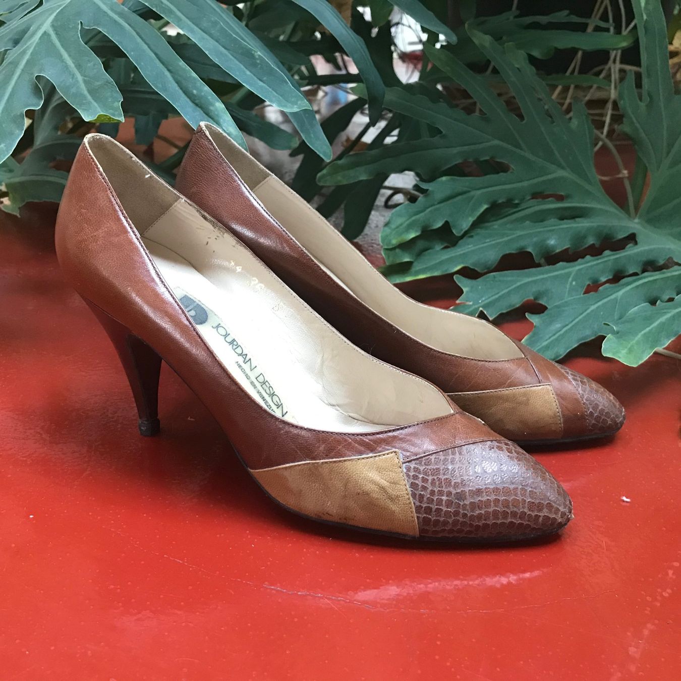 Scarpe da donna: Edle braune vintage Heels – Usato da Basel venduto da jillybean 1