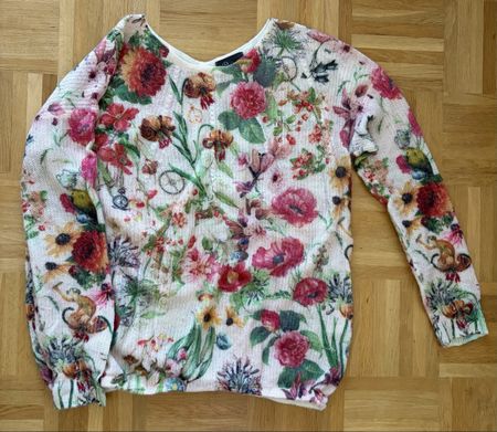 Pull Princess Goes Hollywood fleurs taille 40 beige