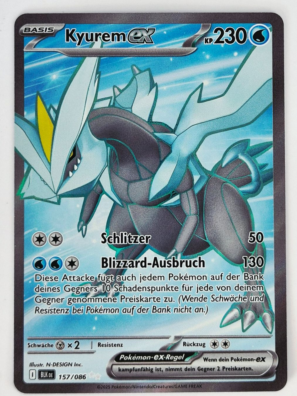 Pokémon Carte collezionabili: Kyruem EX / Schwarze Blitze / Black Bolt / BLK 157 – Nuovo (secondo la descrizione) da Arni AG venduto da PokemonCardsStore