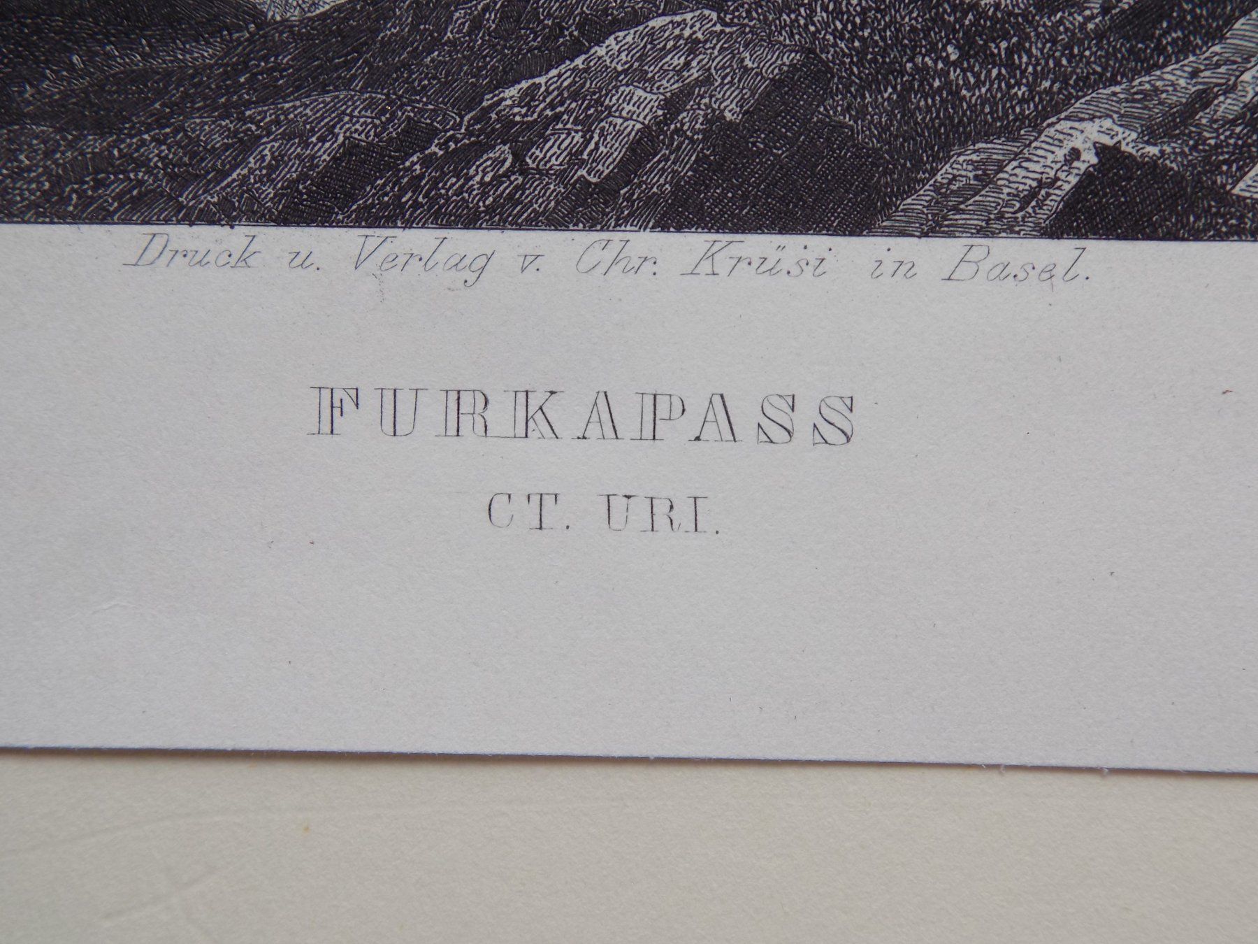 Gravures: Furkapass – D'occasion à Risch par Rischli15 2