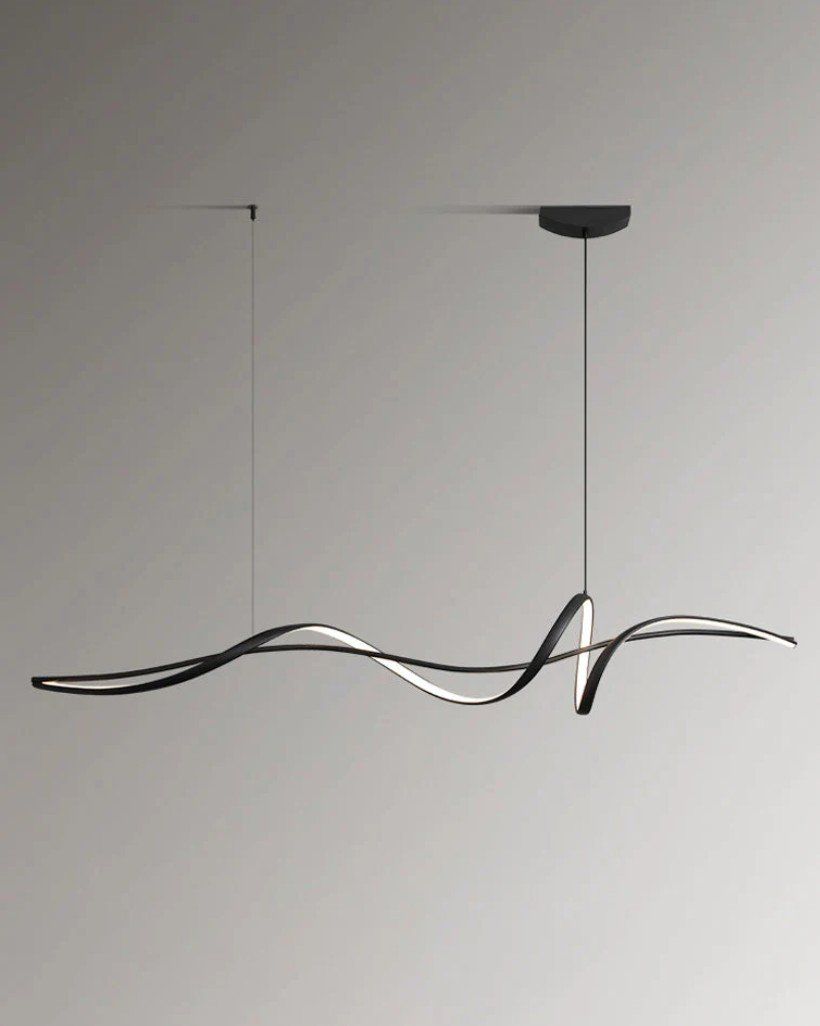 Lampadari & plafoniere: WOMO Schwarze Spiral-LED-Pendelleuchte – Nuovo e nell'imballaggio originale da Biel/Bienne venduto da Drakewyrm