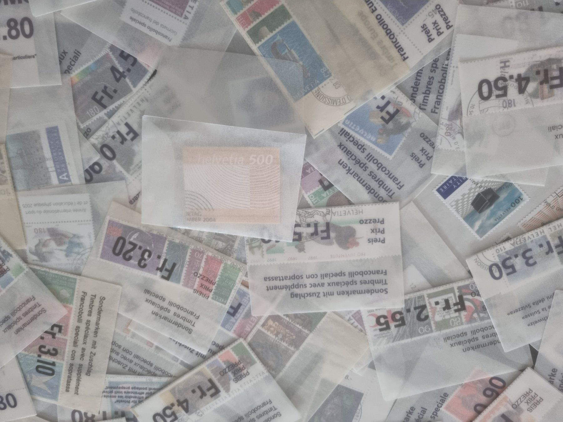 Tous les timbres: ca. 200 Pergamintüten mit CH Aboware – D'occasion à Gümligen par Geniusbuy 5