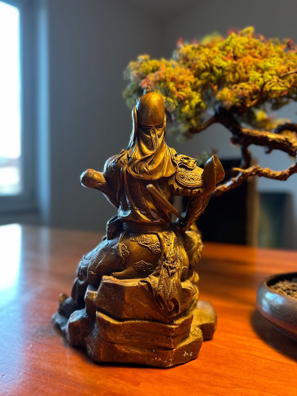 Statuette: Antique Style Guan Yu Bronze Warrior Statue – Feng Shui Prot – Usato da Zürich venduto da Curated.Chapters 5