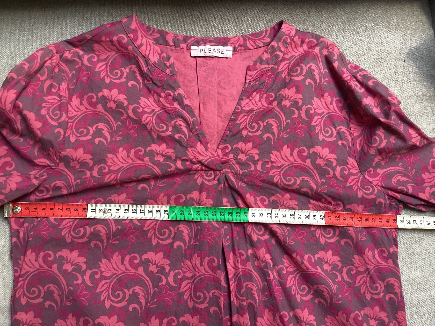 Please Jeans Blusen: Please Langarmbluse pink/grau gemustert Gr. M – Gebraucht aus Homberg b. Thun von Homata 4