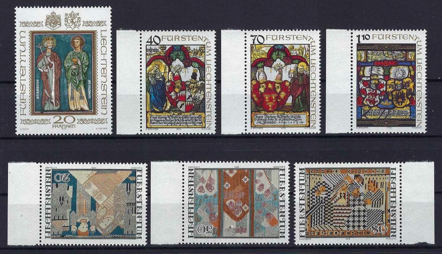 Tutti i francobolli: Lichtenstein 1979 gute und saubere Serien postfrisch – Usato da Hitzkirch venduto da walti1959