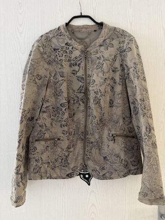 Damen Jacke Bonita gemustert Reissverschluss Grösse 40