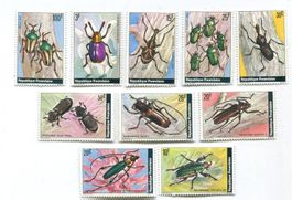Briefmarken "Käfer". Ruanda.