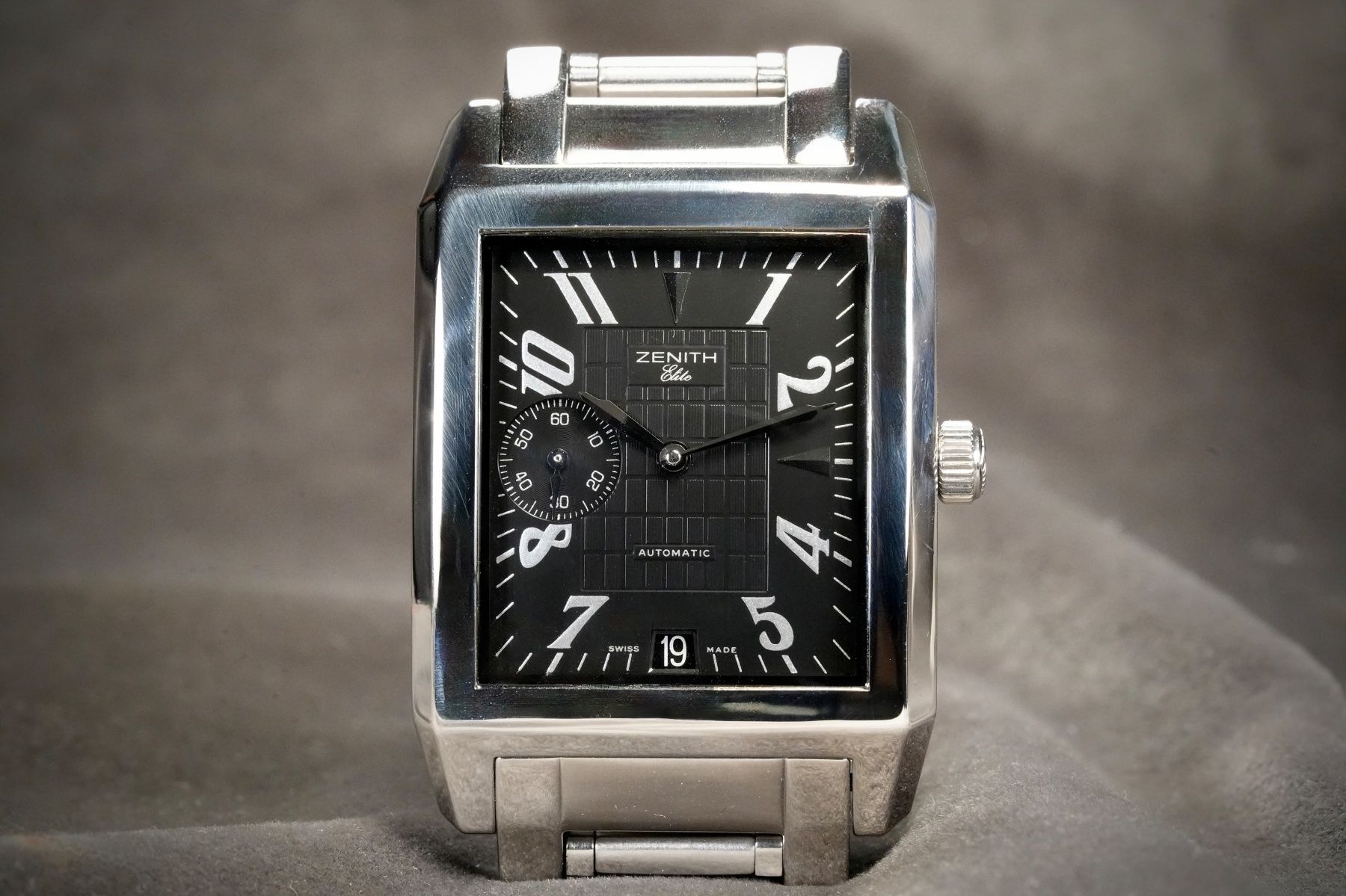 Zenith Orologi: Zenith - Elite Port Royal Tank Rectangular Automatic Steel – Usato da Morcote venduto da chronoservice 1