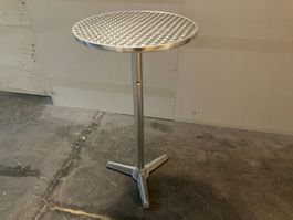 gebr. Stehtisch / Bistrotisch rund im Edelstahl-Look ab 1.-