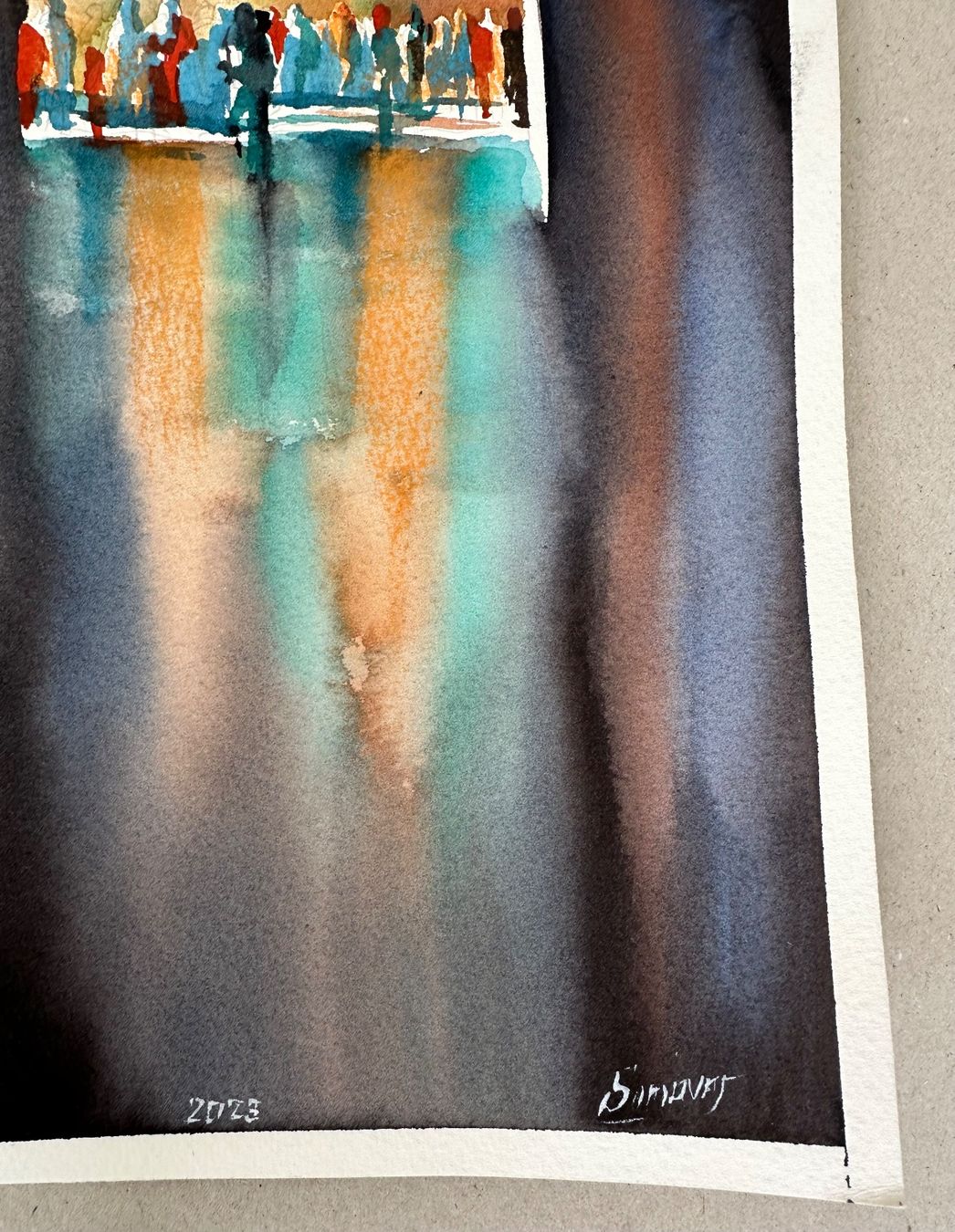 Dipinti: In der Ferne: ORIGINAL,  handgemalt, signiert – Nuovo (secondo la descrizione) da Meilen venduto da Smgdesign 3
