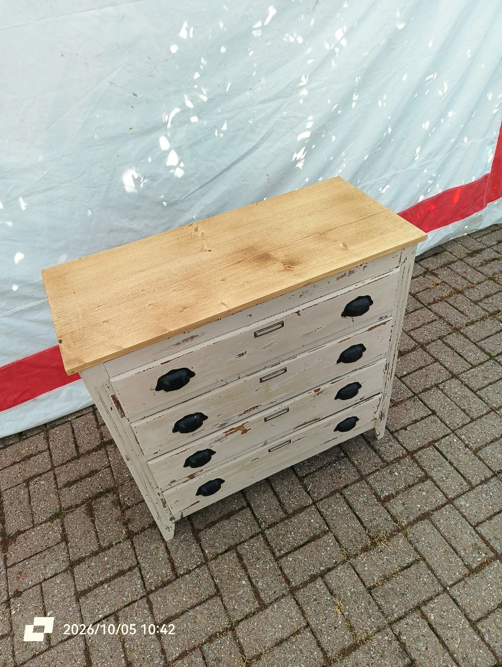 Cassettiere: Commode en bois à 4 tiroirs  – Usato da Veyrier venduto da MJ69BROC 1