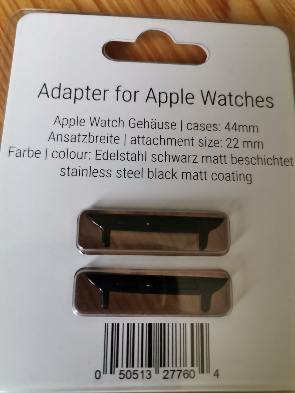 Apple Unità & Adattatore: Hirsch Adapter Apple Watch schwarz | ohne Quick Release – Nuovo e nell'imballaggio originale da Münchwilen TG venduto da Gandalf126 1