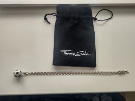 Thomas Sabo Fussball Anhänger mit leichter Silberkette