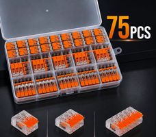 75 Stk. Hebelklemmen Set 2, 3, 5 polig Kabelverbinder NEU!