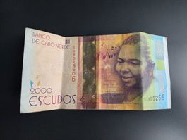💵 Cabo Verde 2000 Escudos Cesária Évora Banknote