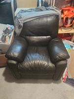 Sessel Leder schwarz gebraucht