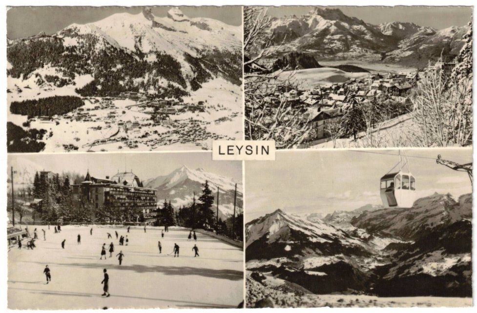Cartoline postali: Leysin - 4 Bild AK – Usato da Binningen venduto da Mountainrider