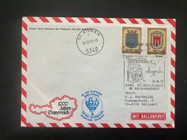 1975  56. Ballonpost Österreich St. gilgen  (G872)