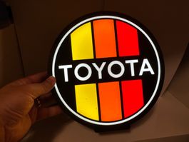 Lightbox Enseigne lumineuse Toyota, logo vintage