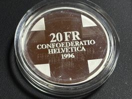 1. 1 Münze 20 Franken 835 Silber. 20 Gramm