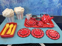 Puppengeschirr Spielküche Kaffeegeschirr Puppenküche Punkte