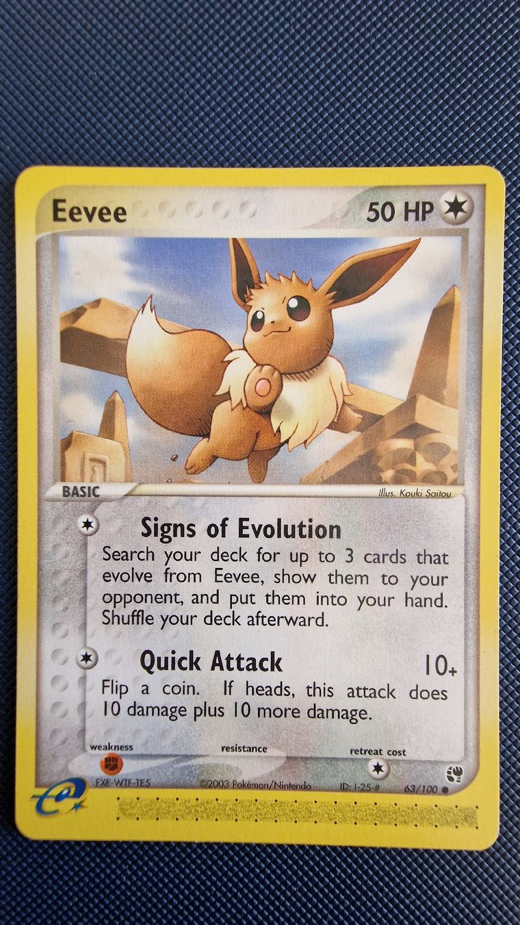 Pokémon Carte collezionabili: Eevee #63 – Pokémon Sandstorm – Usato da Veytaux venduto da PocketMonster