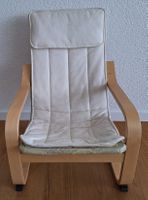 IKEA Poäng Kindersessel Burkenfurnier hell