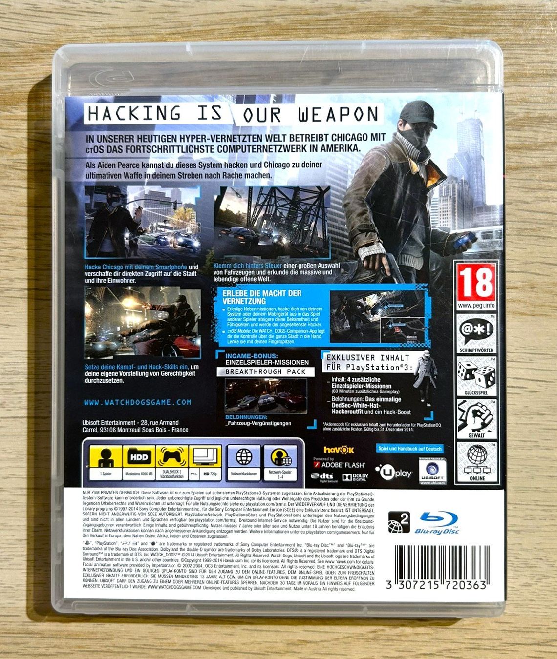 Sony Giochi: Watch Dogs Special Edition PS3 – Usato da St. Gallen venduto da Alpine.Arcade 1