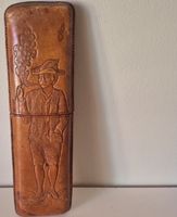 Leder Etui mit Prägung Zigarrenetui