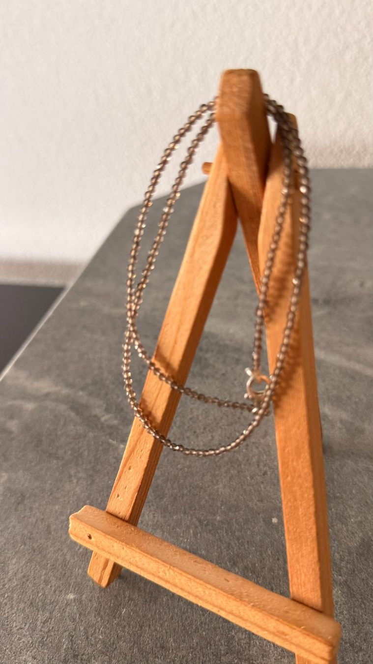Catenine: Edelstein Rauchquarz Kette 41 cm – Usato da Lommis venduto da manmarmi 1