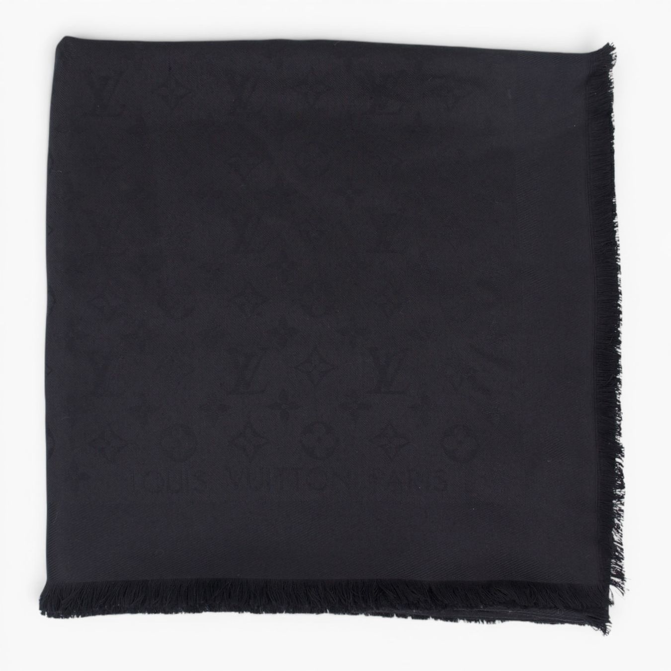 Louis Vuitton Foulards, Tücher & Schals: Louis Vuitton Monogram Schal schwarz – Gebraucht aus Binningen von Designerlabels 4