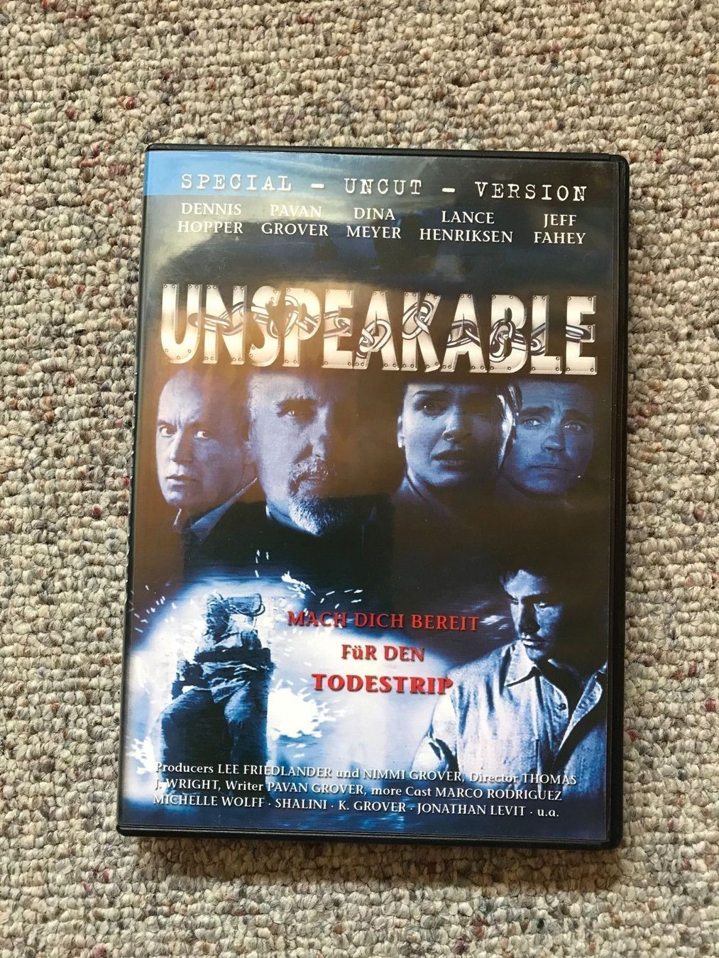 Alle DVDs: Unspeakable (Special Uncut Version) - dvd – Gebraucht aus Liestal von Adam-Grey